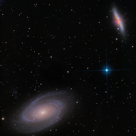 M81 (Bodes Galaxy) & M82 (Cigar Galaxy)